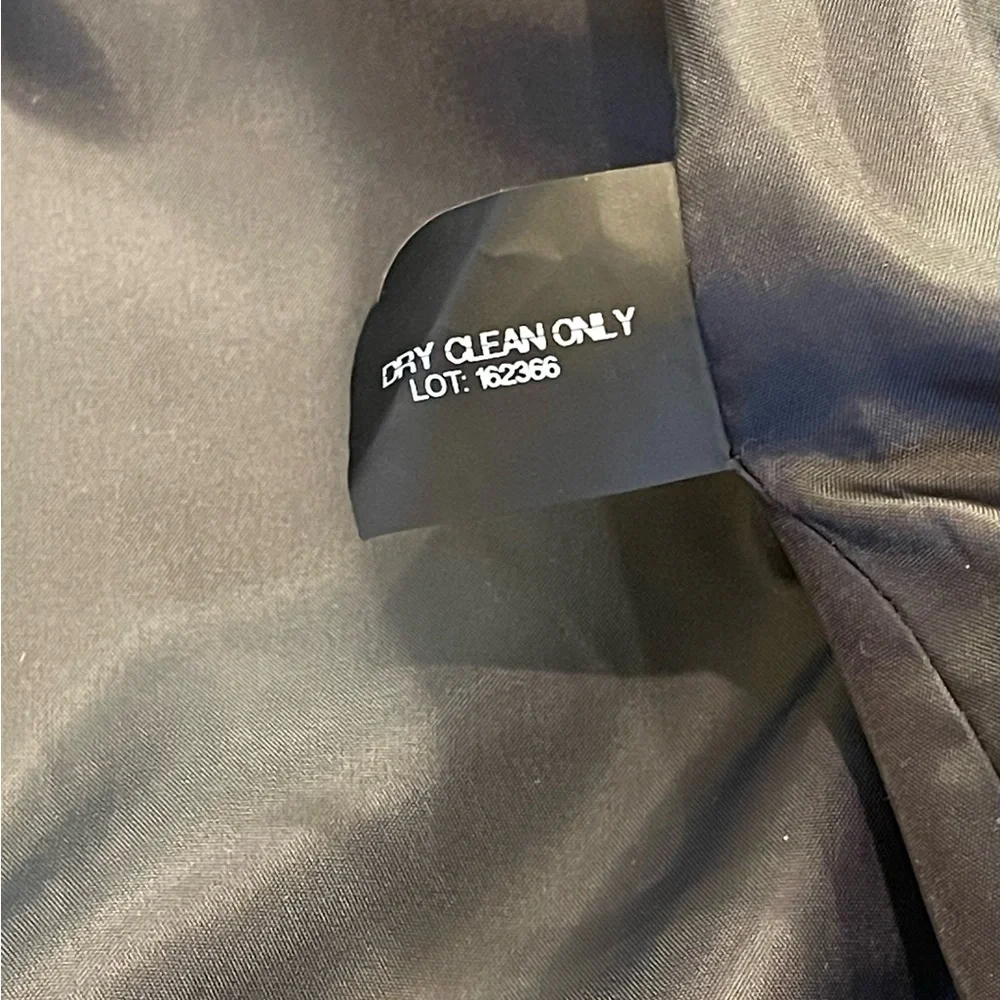 Michael Kors Dark Navy Trench Coat with Gold Zipper - Picture 9 of 10